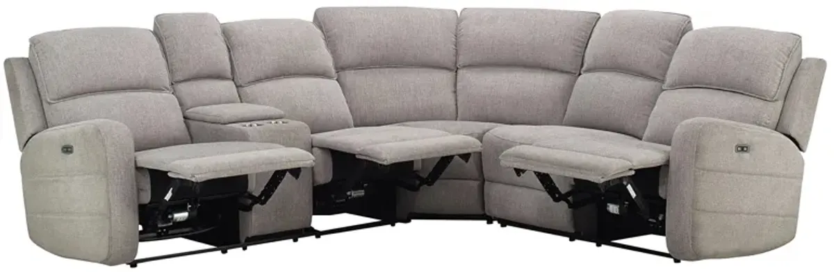 Everitt Chenille 3-pc. Power Sectional