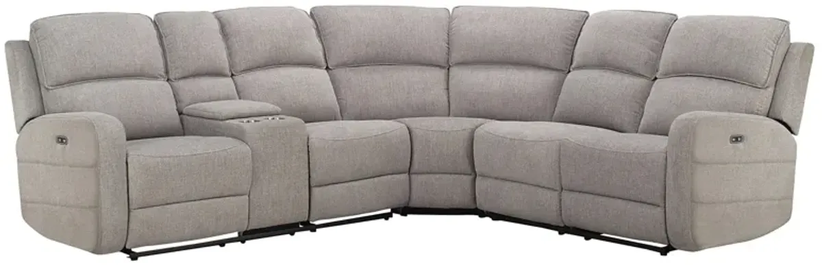 Everitt Chenille 3-pc. Power Sectional