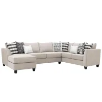 Daine 3-pc. Sectional Sofa in Popstitch Shell by Fusion Furniture
