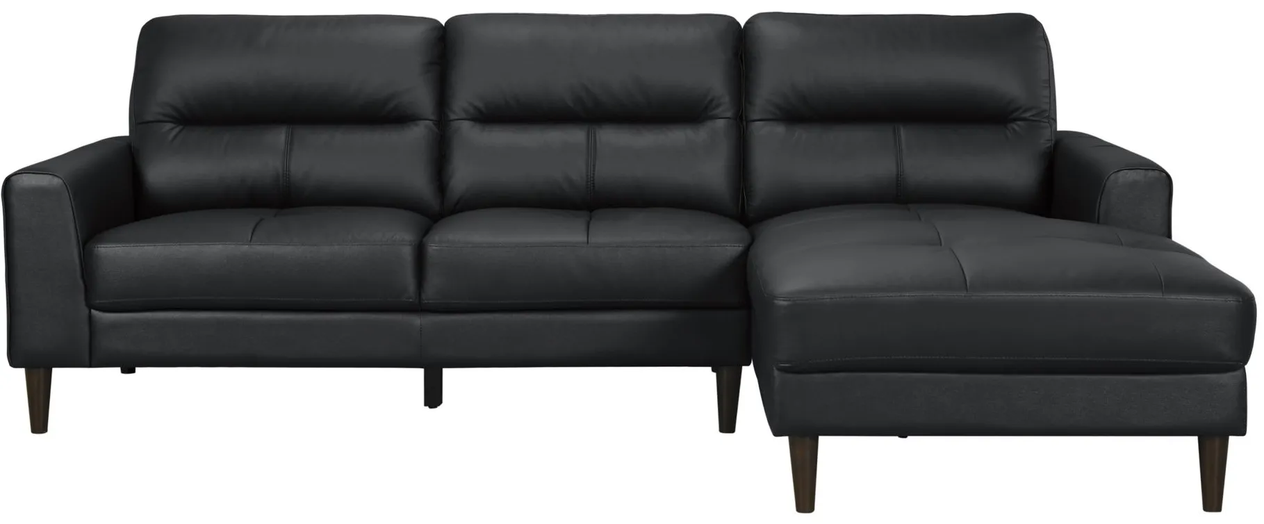 Landrum Sectional -2-pc.. in Black by Homelegance