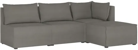 Stacy III 4-pc. Right Hand Facing Sectional Sofa in Linen Gray by Skyline