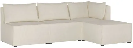 Stacy III 4-pc. Right Hand Facing Sectional Sofa in Linen Talc by Skyline