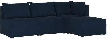 Stacy III 4-pc. Right Hand Facing Sectional Sofa in Velvet Ink by Skyline
