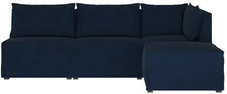 Stacy III 4-pc. Right Hand Facing Sectional Sofa in Velvet Ink by Skyline