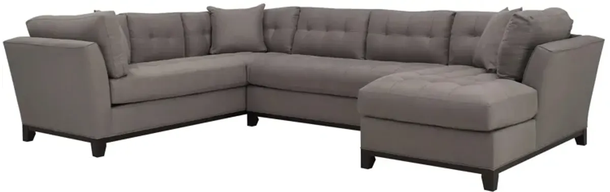 Cityscape 3-pc. Sectional in Greystone by H.M. Richards