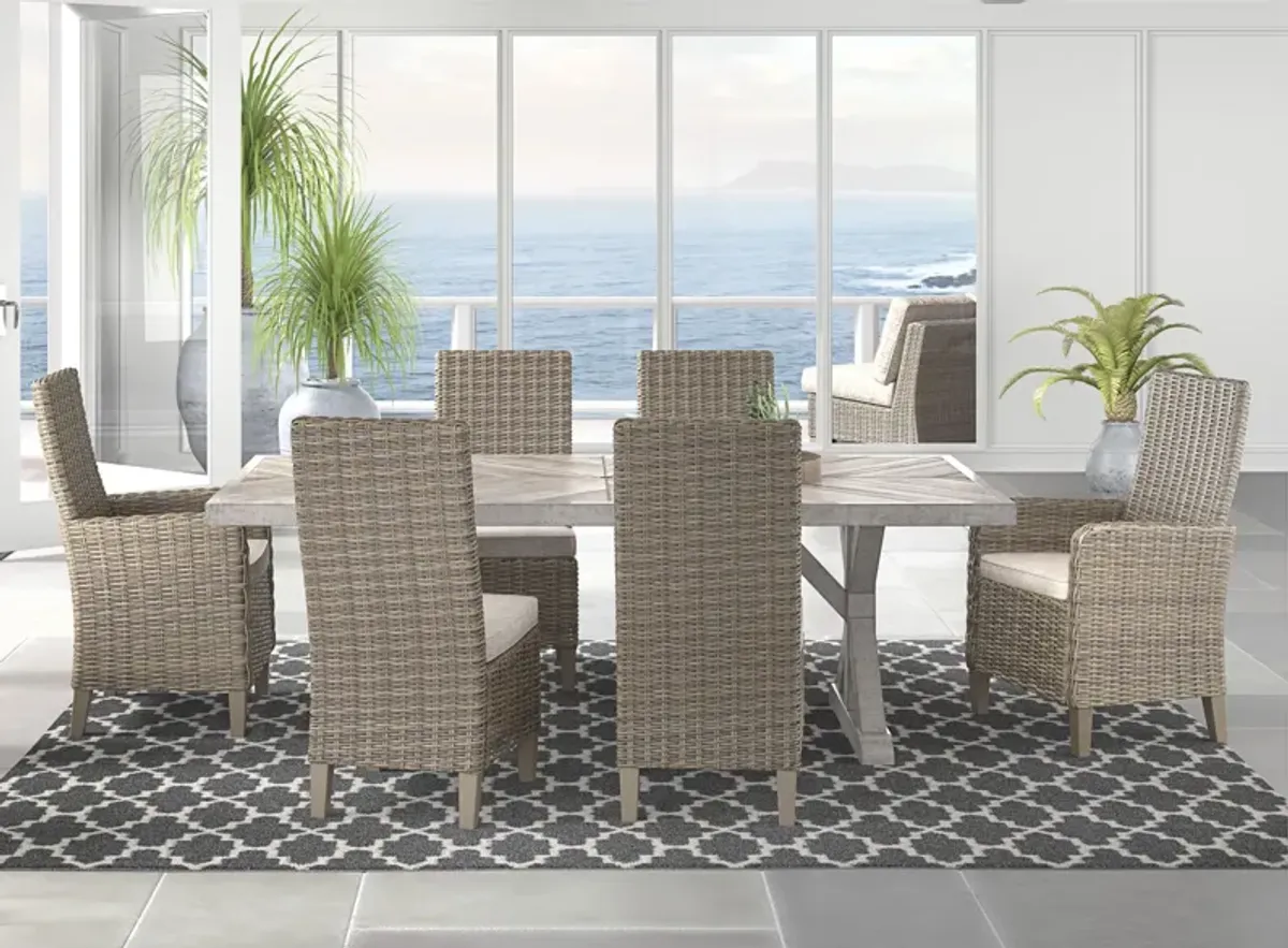 Beachcroft 7-pc. Dining Set in Beige by Ashley Furniture