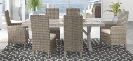 Beachcroft 7-pc Dining Set in Beige by Ashley Furniture