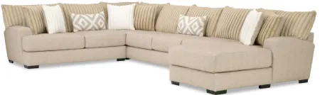 Mondo 4-pc. Sectional in Toast by Albany Furniture