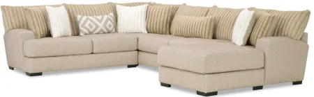 Mondo 3-pc. Sectional in Toast by Albany Furniture