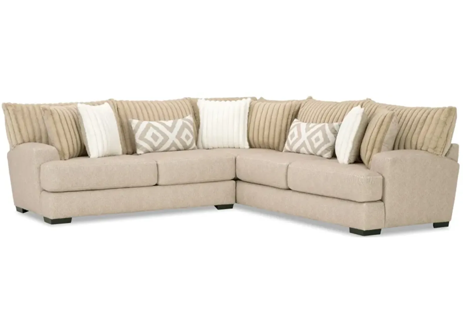 Mondo 2-pc. Sectional Sofa in Toast by Albany Furniture