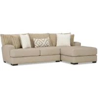 Mondo 2pc. Loveseat & Chaise in Toast by Albany Furniture