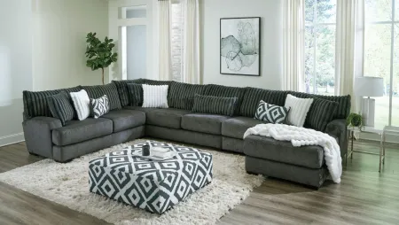 Mondo 4-pc. Sectional in Gunmetal by Albany Furniture
