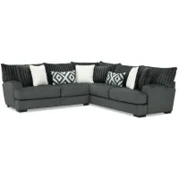 Mondo 2-pc. Sectional in Gunmetal by Albany Furniture