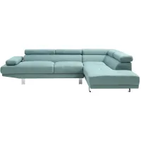 Riveredge Sectional in Teal by Glory Furniture