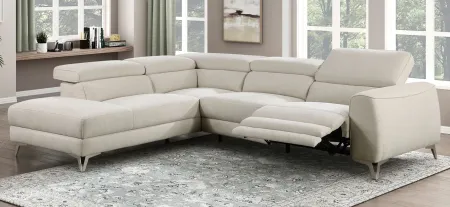 LeGrande 2pc. Power Sectional in Beige by Homelegance