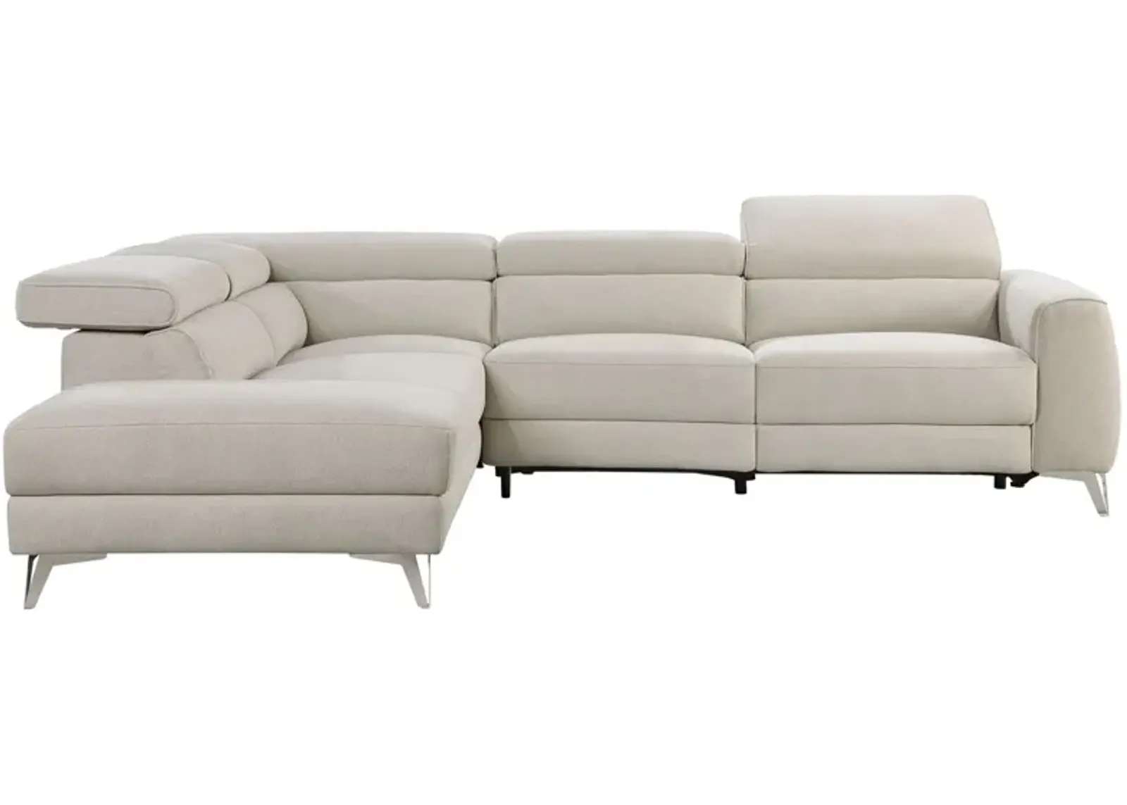 Legrande 2-pc. Power Sectional in Beige by Homelegance