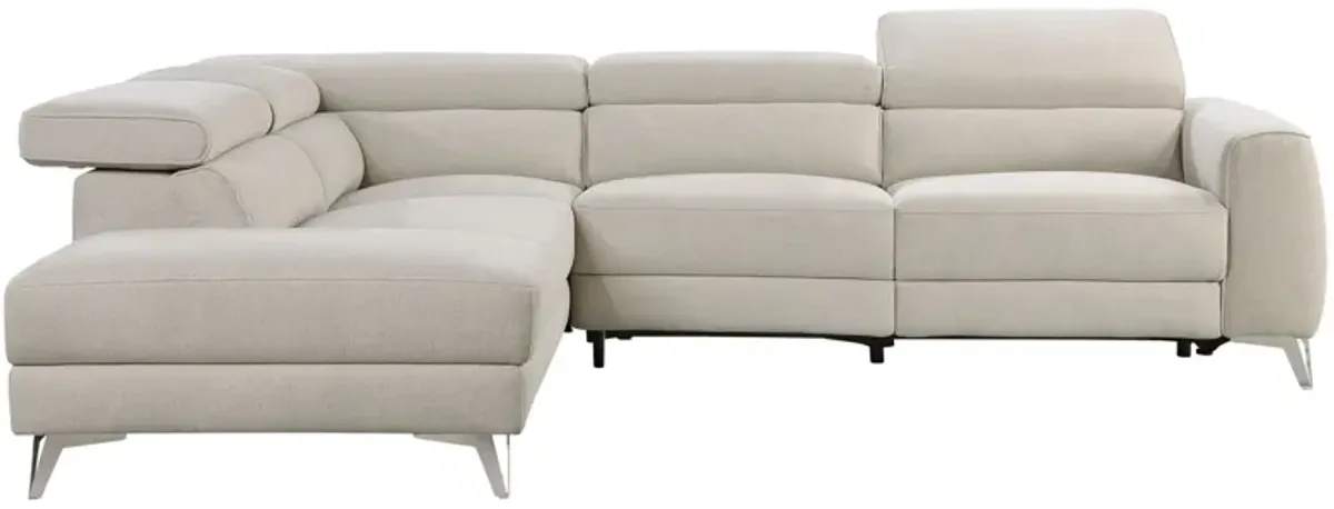 Legrande 2-pc. Power Sectional in Beige by Homelegance