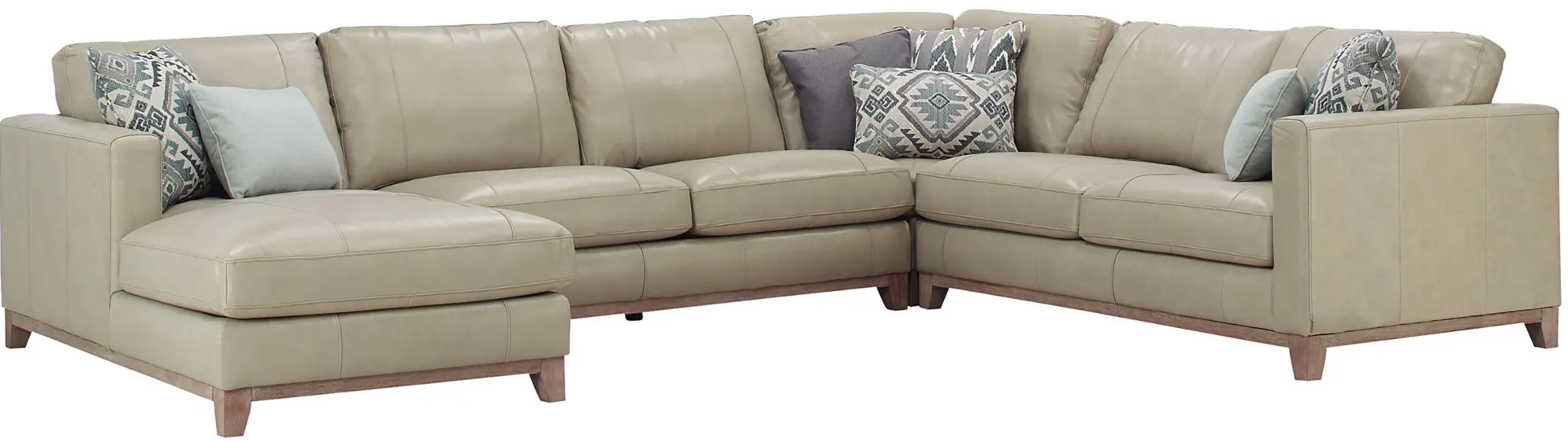 Ryland 4-pc Sectional in Beige by Bellanest