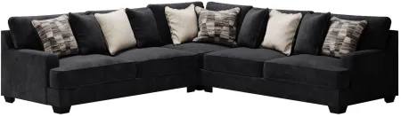 Lavernett 3-pc. Sectional in Charcoal by Ashley Furniture