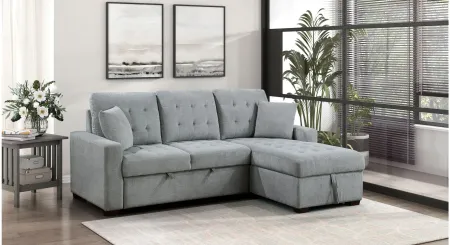 McCoy 2pc. Sectional in Gray by Homelegance