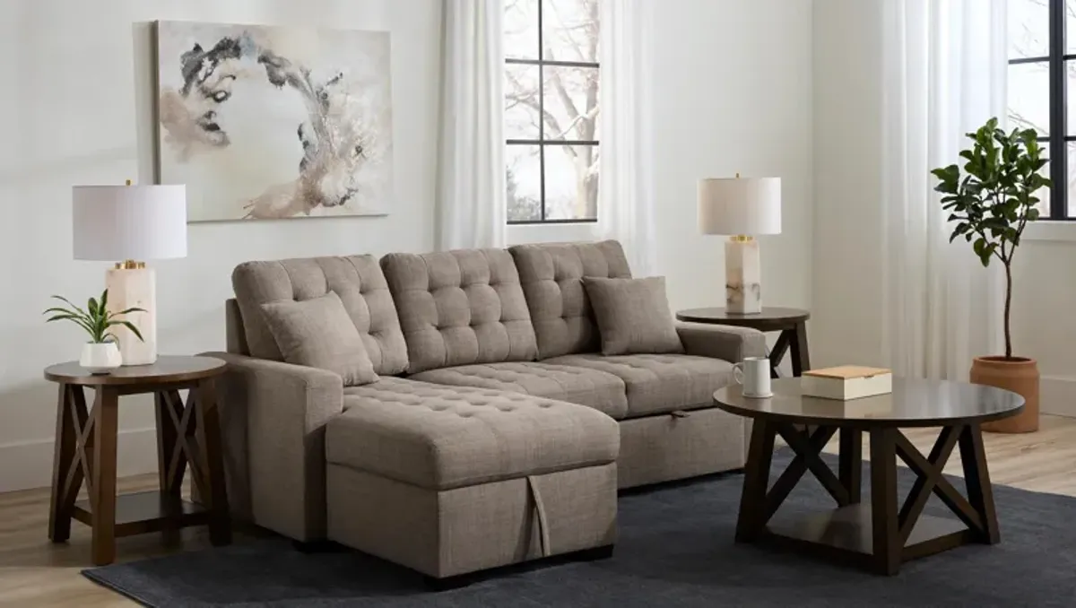 Brynn 2-pc. Sleeper Sofa Chaise W/Storage