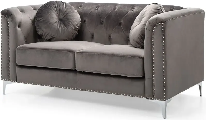 Delray Loveseat in Gray by Glory Furniture