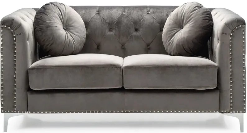 Delray Loveseat in Gray by Glory Furniture