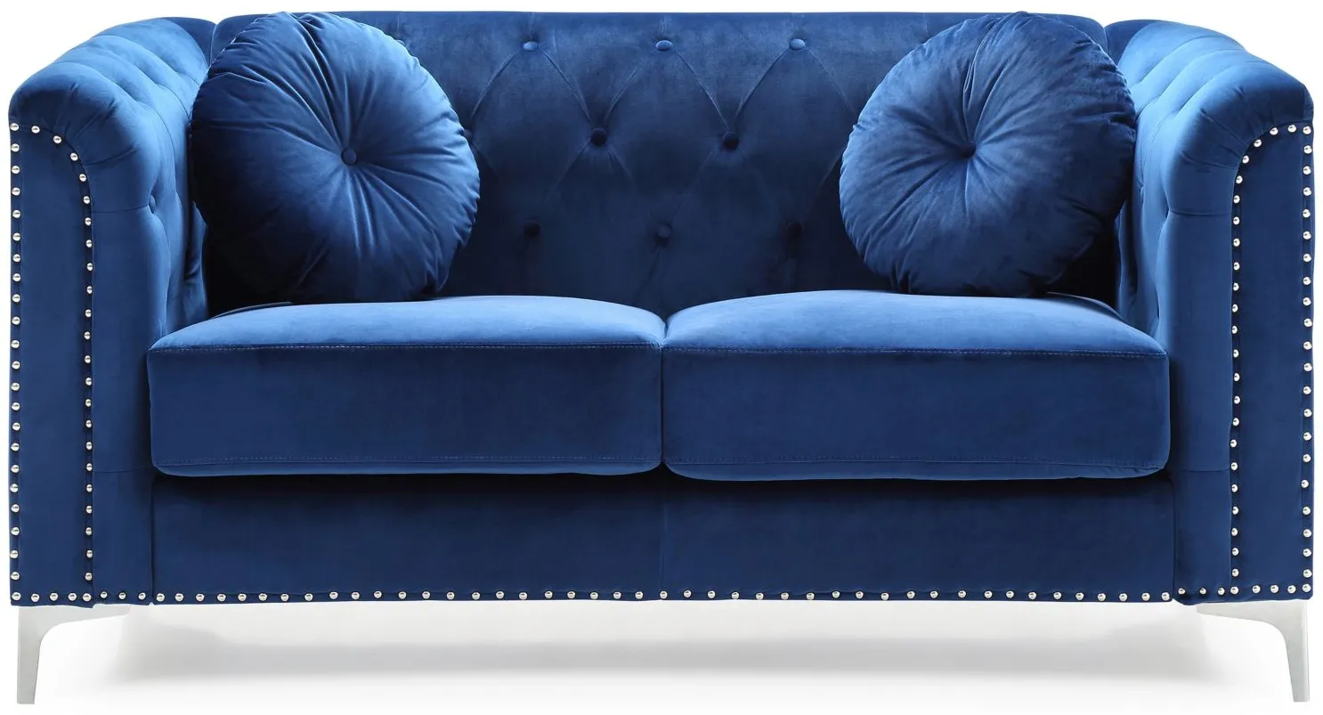 Delray Loveseat in Blue by Glory Furniture
