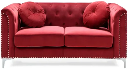 Delray Loveseat in Red by Glory Furniture