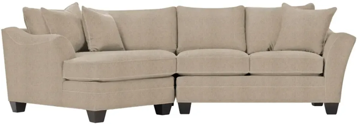 Foresthill 2-pc. Left Hand Cuddler Sectional Sofa in Sugar Shack Putty by H.M. Richards