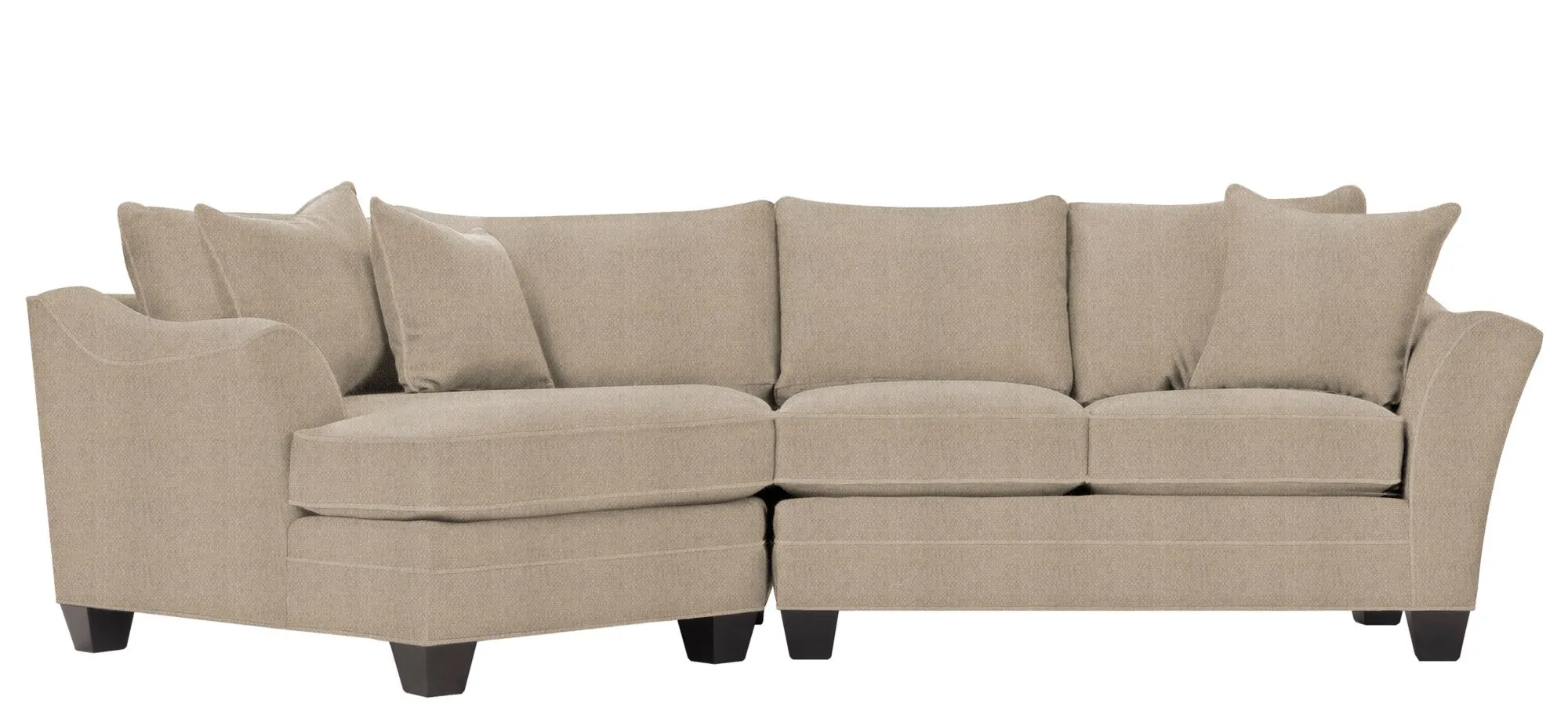 Foresthill 2-pc. Left Hand Cuddler Sectional Sofa in Sugar Shack Putty by H.M. Richards