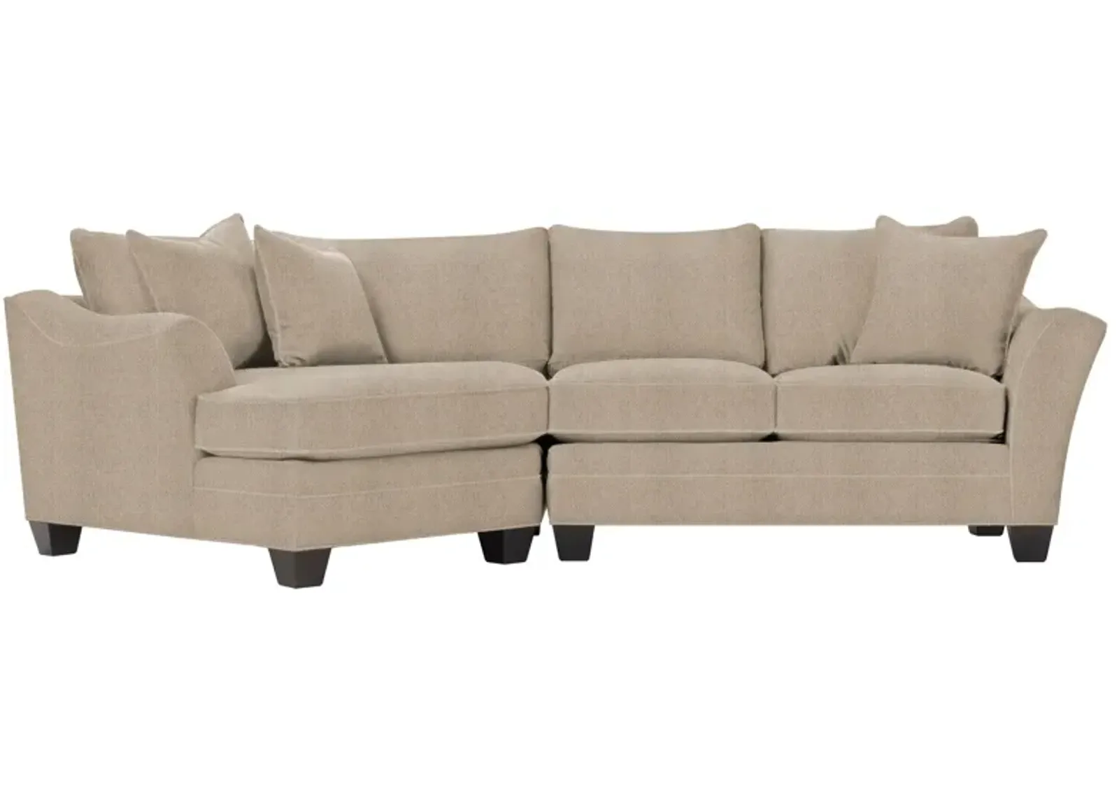 Foresthill 2-pc. Left Hand Cuddler Sectional Sofa in Sugar Shack Putty by H.M. Richards