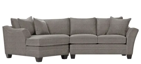Foresthill 2-pc. Left Hand Cuddler Sectional Sofa in Sugar Shack Stone by H.M. Richards