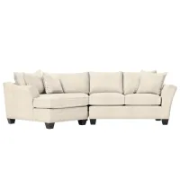 Foresthill 2-pc. Left Hand Cuddler Sectional Sofa in Sugar Shack Alabaster by H.M. Richards
