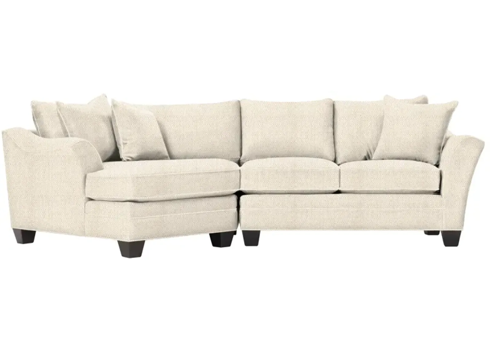 Foresthill 2-pc. Left Hand Cuddler Sectional Sofa in Sugar Shack Alabaster by H.M. Richards