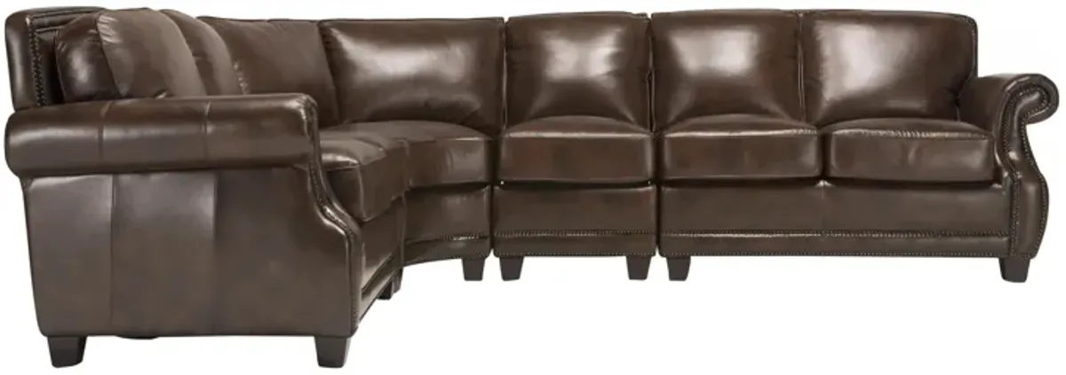 Romano 4-pc. Leather Sectional Sofa