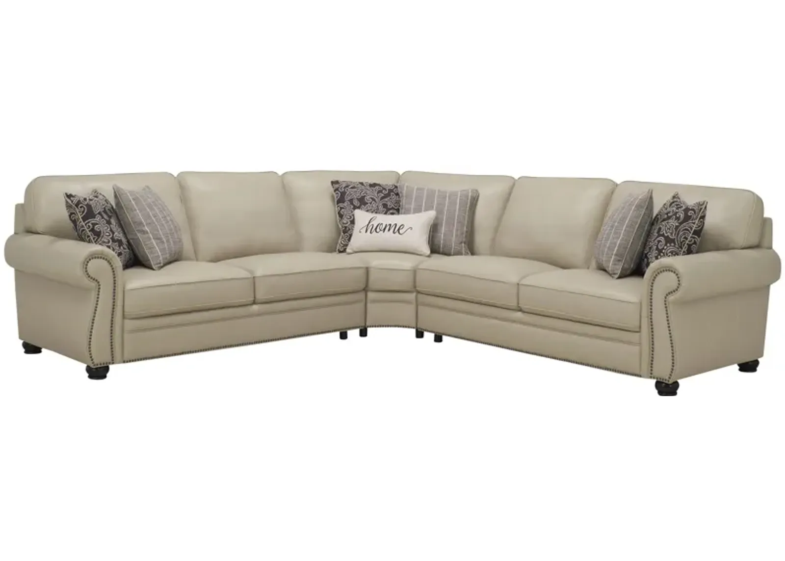 Gilmore 3-pc. Sectional in Off-White by Bellanest