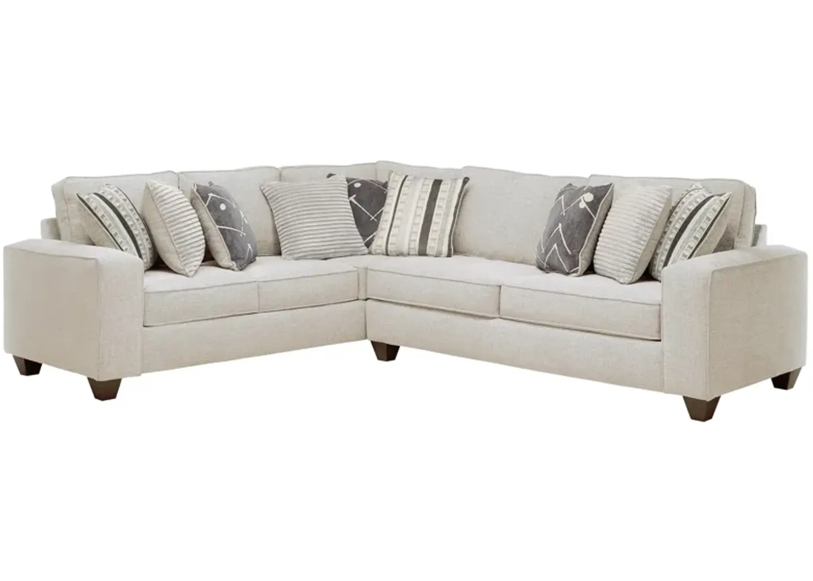 Alston 2-pc. Sectional in Persia Beige by Albany Furniture