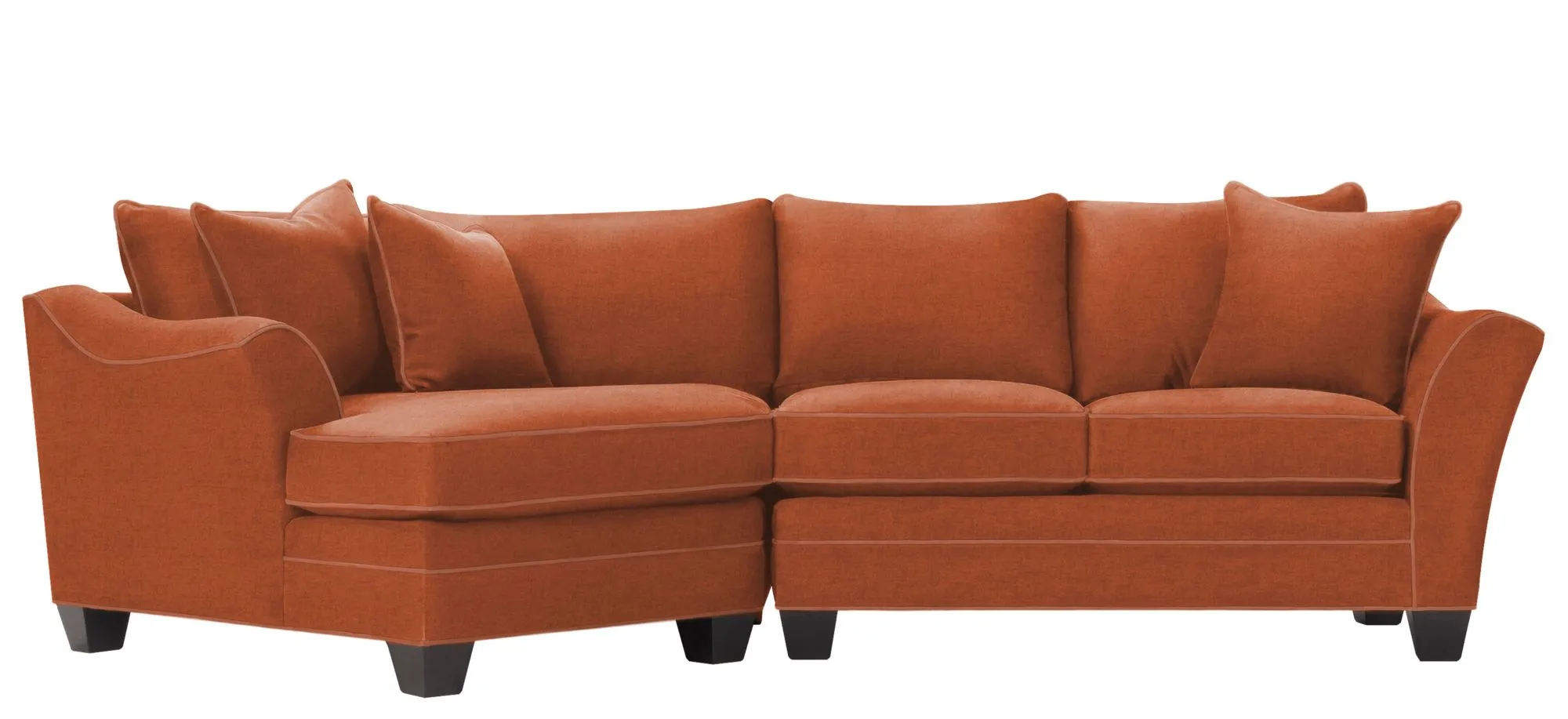 Foresthill 2-pc. Left Hand Cuddler Sectional Sofa in Santa Rosa Adobe by H.M. Richards