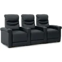 Paragon 3-pc. Power-Reclining Sectional Sofa in Black by Bellanest