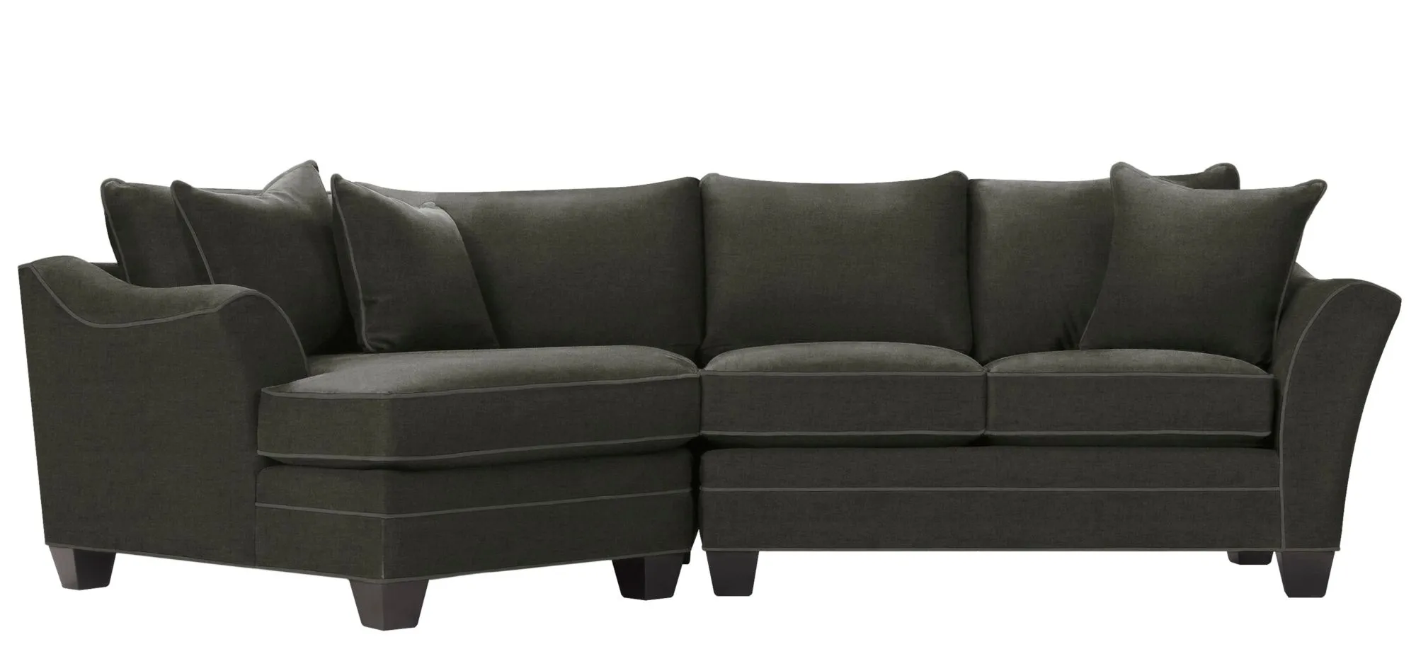 Foresthill 2-pc. Left Hand Cuddler Sectional Sofa in Santa Rosa Slate by H.M. Richards