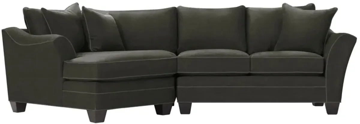 Foresthill 2-pc. Left Hand Cuddler Sectional Sofa in Santa Rosa Slate by H.M. Richards