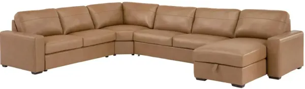 Harley 5-pc. Leather Sectional