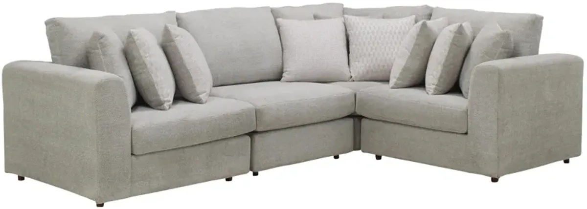 Cassio 4-pc. Sectional in Gray by Flair