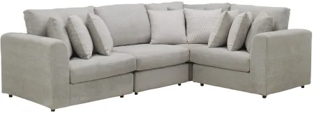Cassio 4-pc. Sectional in Gray by Flair