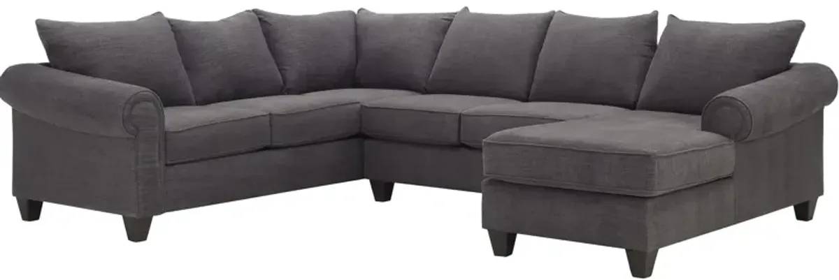 Piper 3-pc. Chenille Sectional Sofa