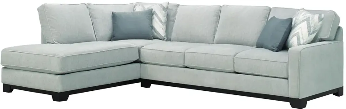 Arlo 2-pc. Sectional Sofa in Suede Dove by Jonathan Louis