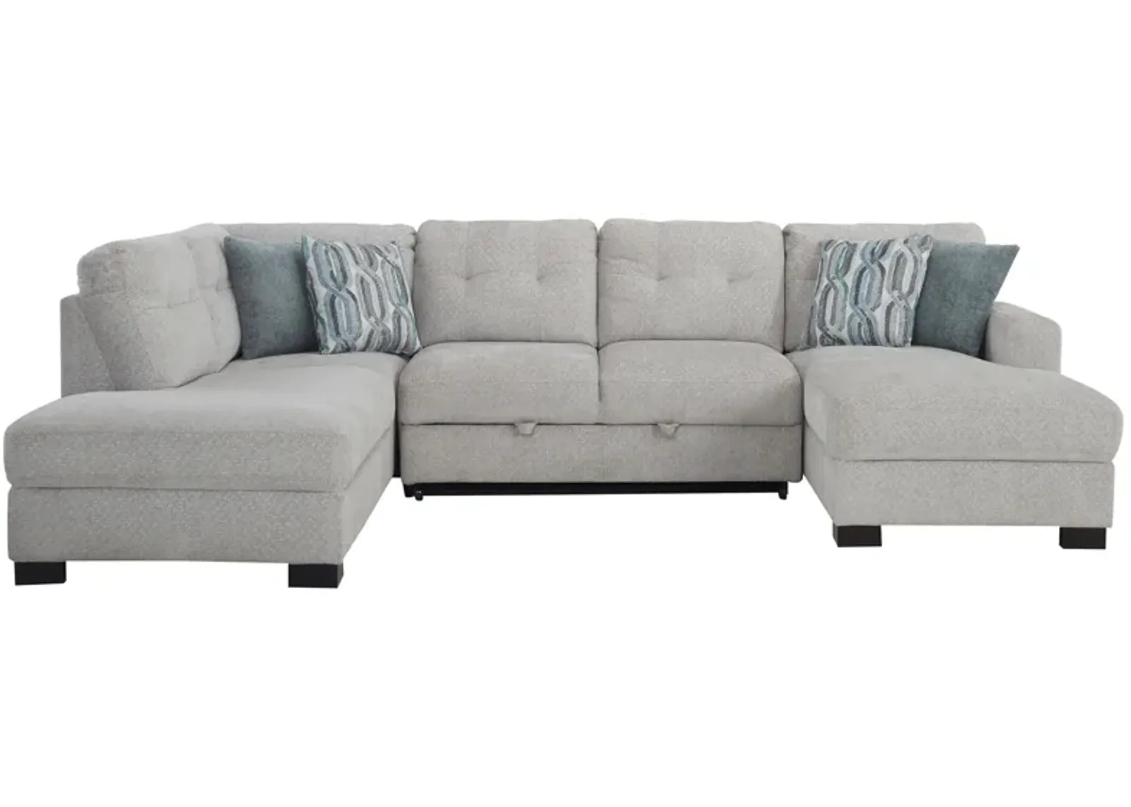 Pierce 3-pc. Sectional w/ Pop Up Sleeper