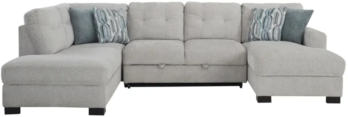 Pierce 3-pc. Sectional w/ Pop Up Sleeper