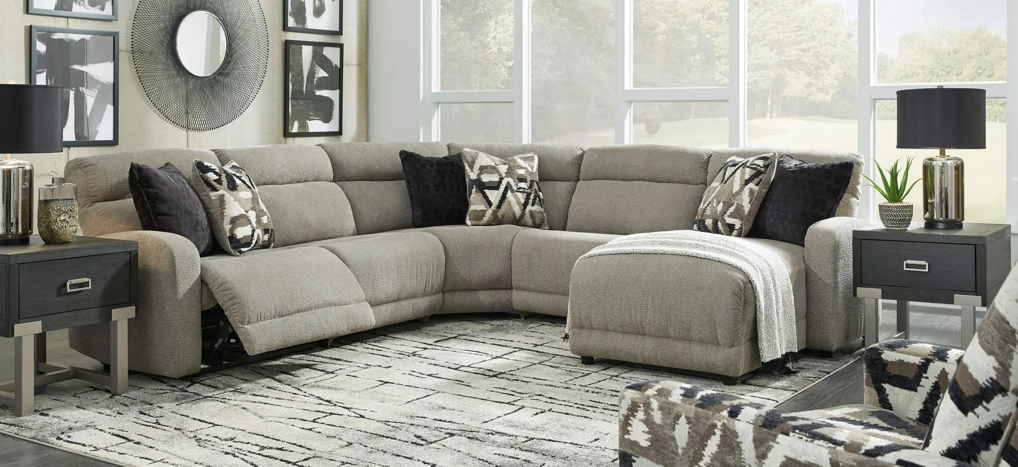 Colleyville 5-pc. Sectional in Stone by Ashley Furniture